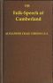 [Gutenberg 62370] • Folk-Speech of Cumberland and Some Districts Adjacent / Being Short Stories and Rhymes in the Dialects of the West / Border Counties